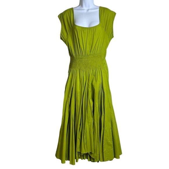 Elegant Green Women's Dress - Picture 1 of 14
